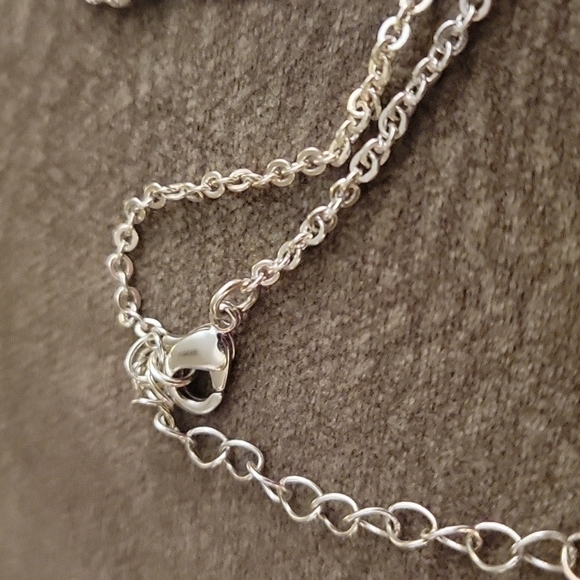 3/$20 Silvertone Memorial Angel Nana Heart Charm Pendant Chain Necklace - Picture 5 of 7